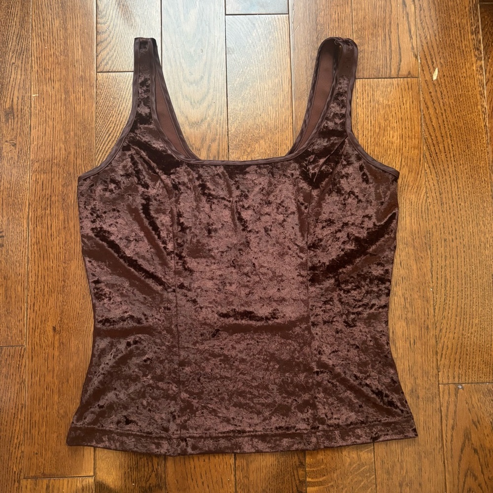 Vintage Victoria Secret Crushed Velvet Tank Top